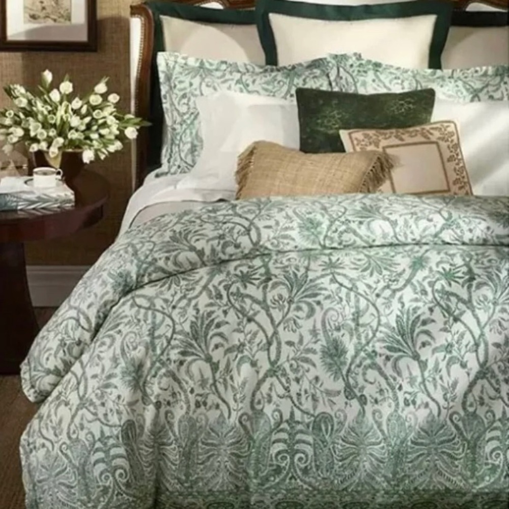 Ralph Lauren Charleston Preslie KING DUVET Cover